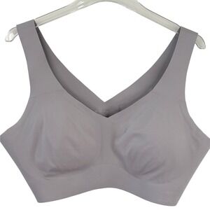 Honeylove V-NECK Bra Women 2X MOONDUST Seamless Wire-Free Bralette COMFORT